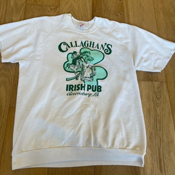 Jerzees Other - 90’s vintage irish pub cut off sweatshirt